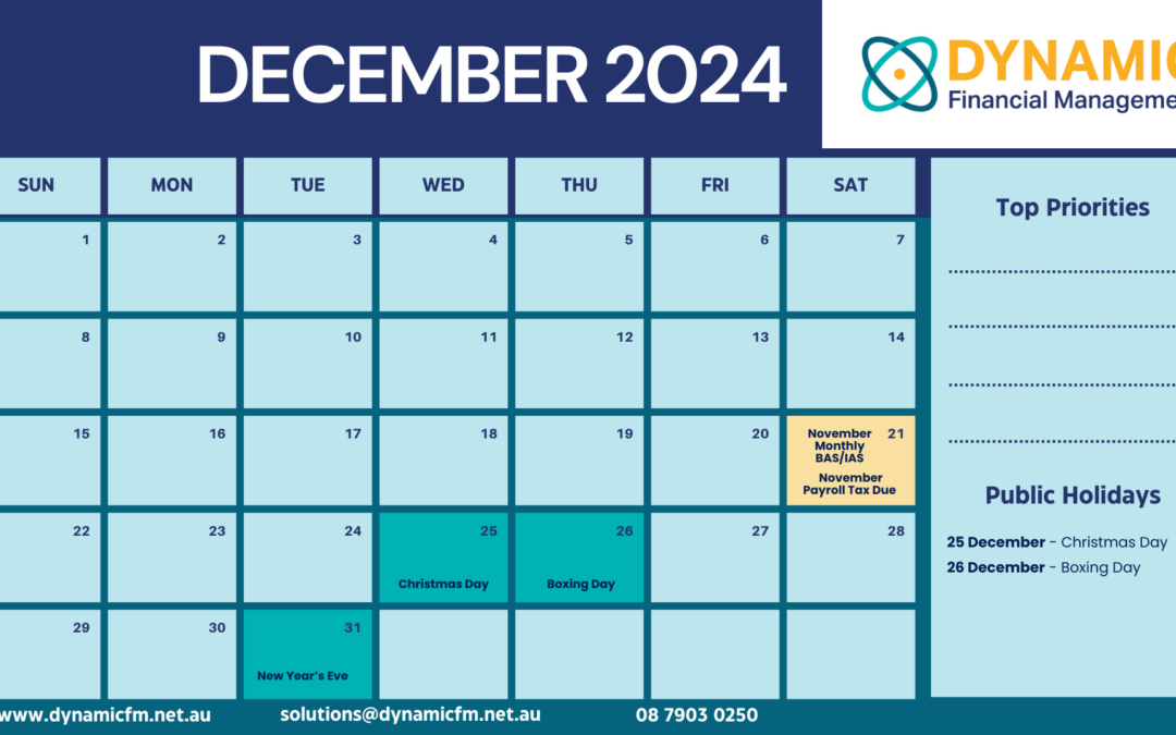 Key Dates to Remember – December 2024