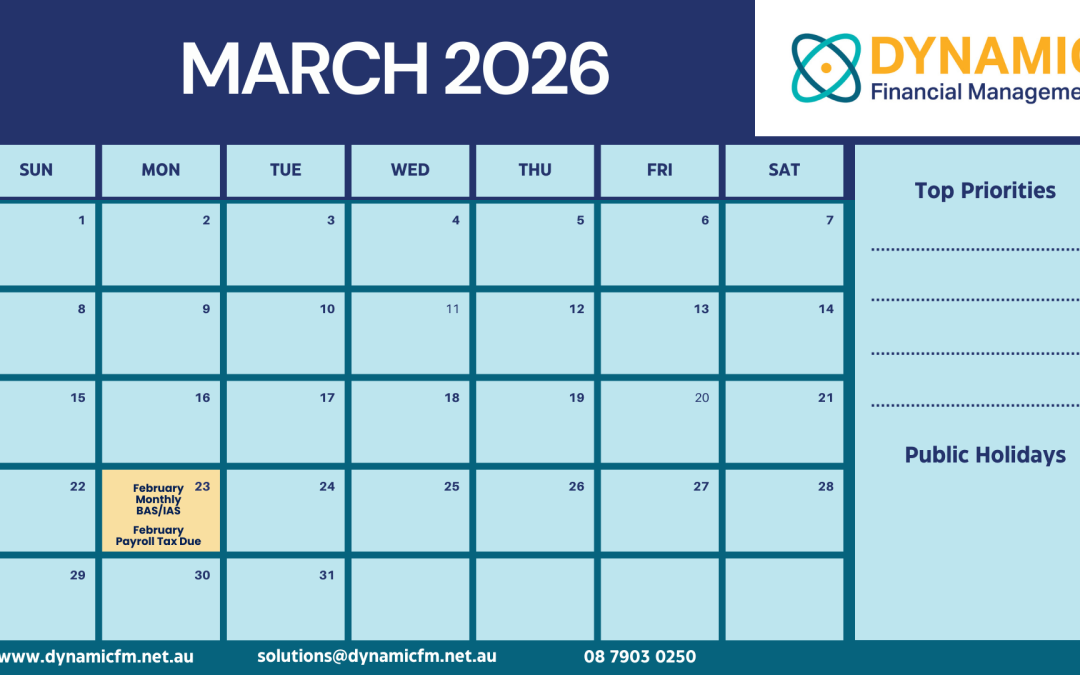 Key Dates to Remember – March 2026