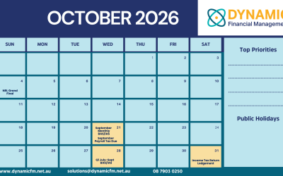 Key Dates to Remember – October 2026